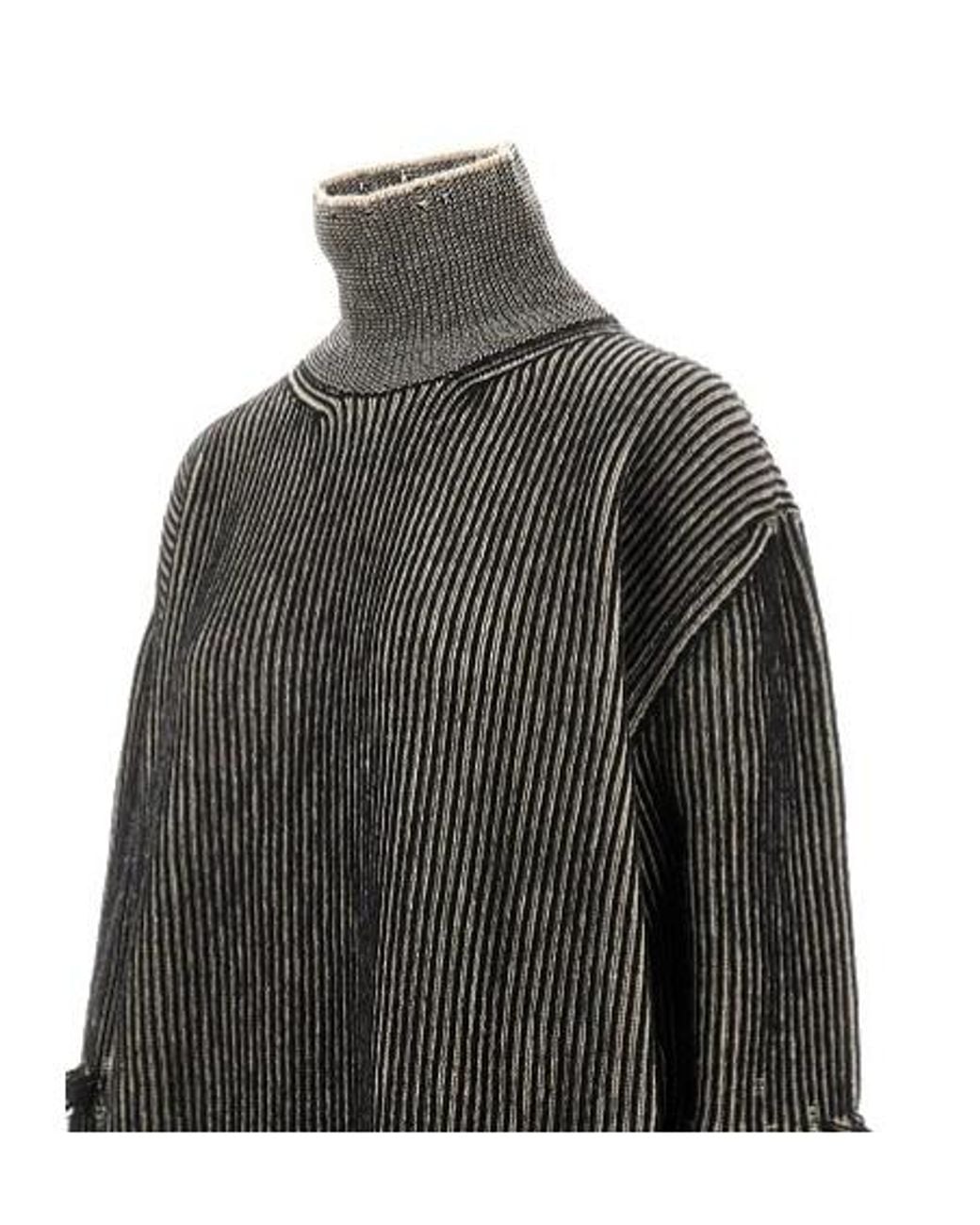 MM6 by Maison Margiela Gray Reversible Mini Dress