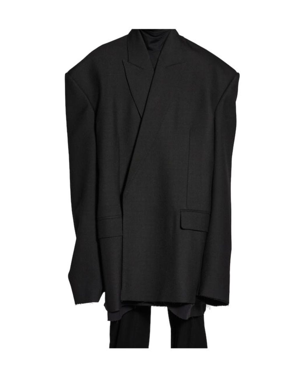 Balenciaga Black Seamless Tailored Jacket for men
