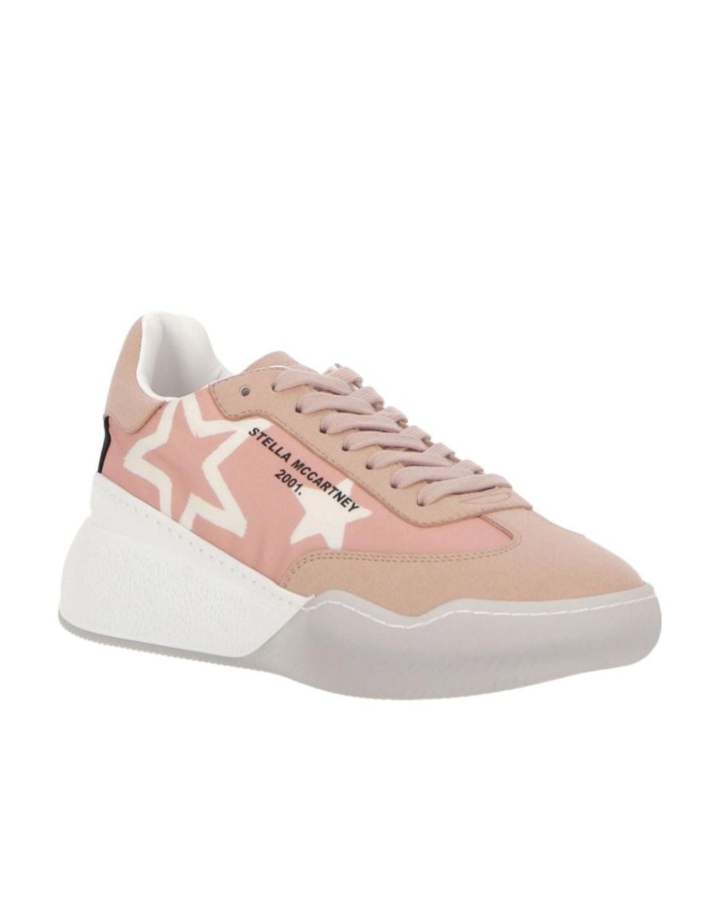 Stella McCartney Pink Loop Panelled Low-Top Sneakers