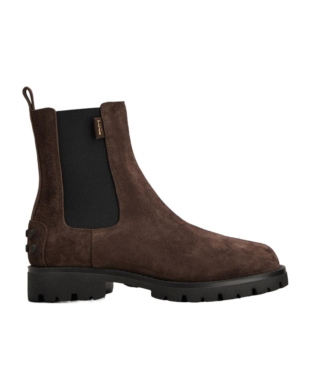 Tod's Brown Lug Sole Chelsea Boots