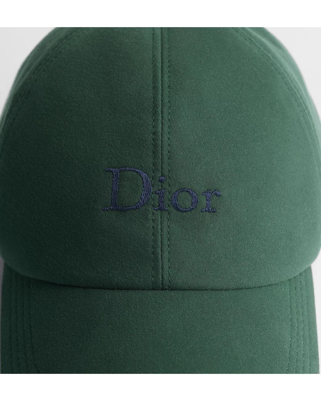 Dior Green Homme Logo Embroidered Baseball Cap for men
