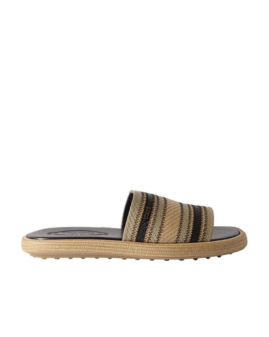 Tod's Brown Two-Tone Slides