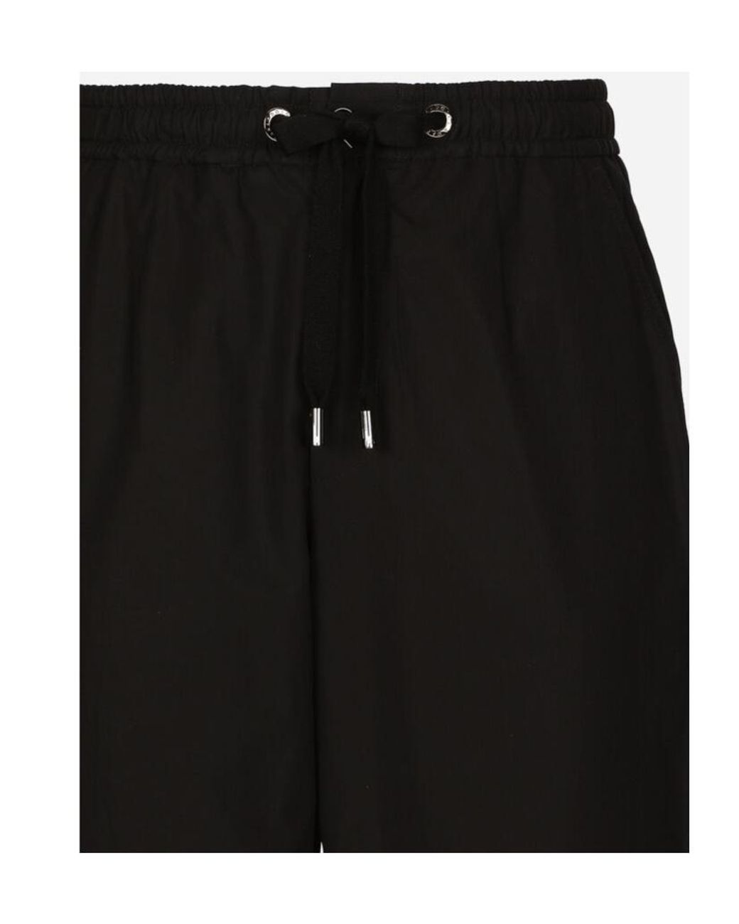 Dolce & Gabbana Black Cotton Jogging Pants for men