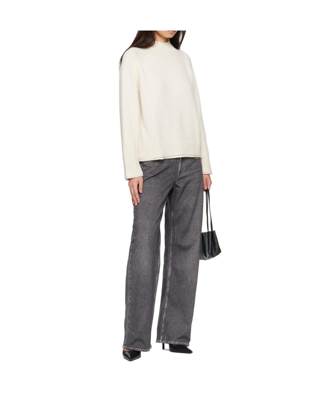 Rag & Bone White Long-Sleeved Sweater