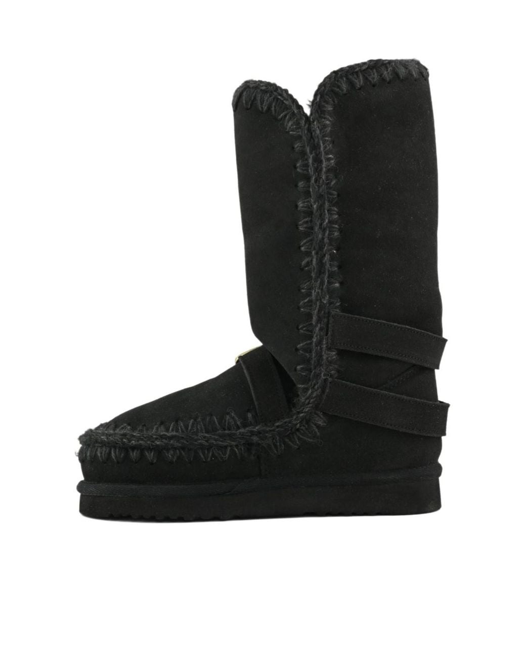 Mou Black Eskimo 40 Buckle Straps Boots