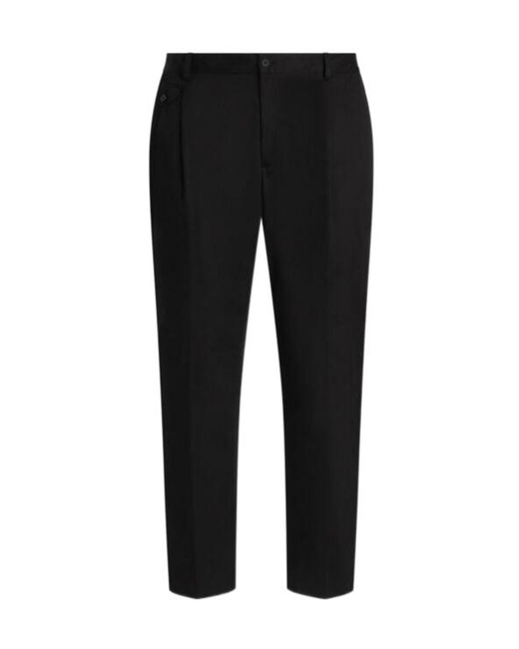Dolce & Gabbana Black Slim-Cut Trousers for men