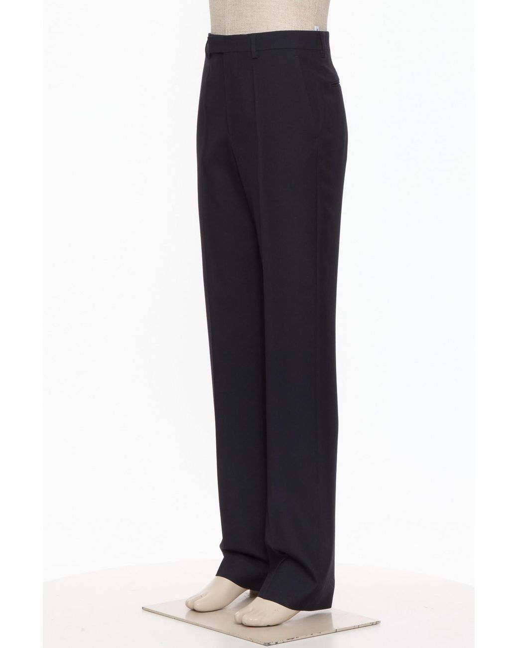 Valentino Blue Pleated Slim Fit Pants for men