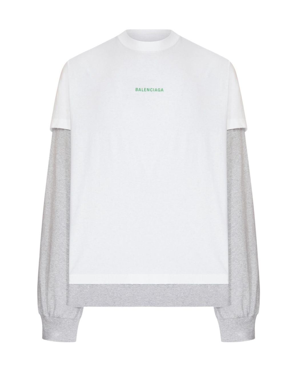 Balenciaga White Double Oversized T-Shirt for men