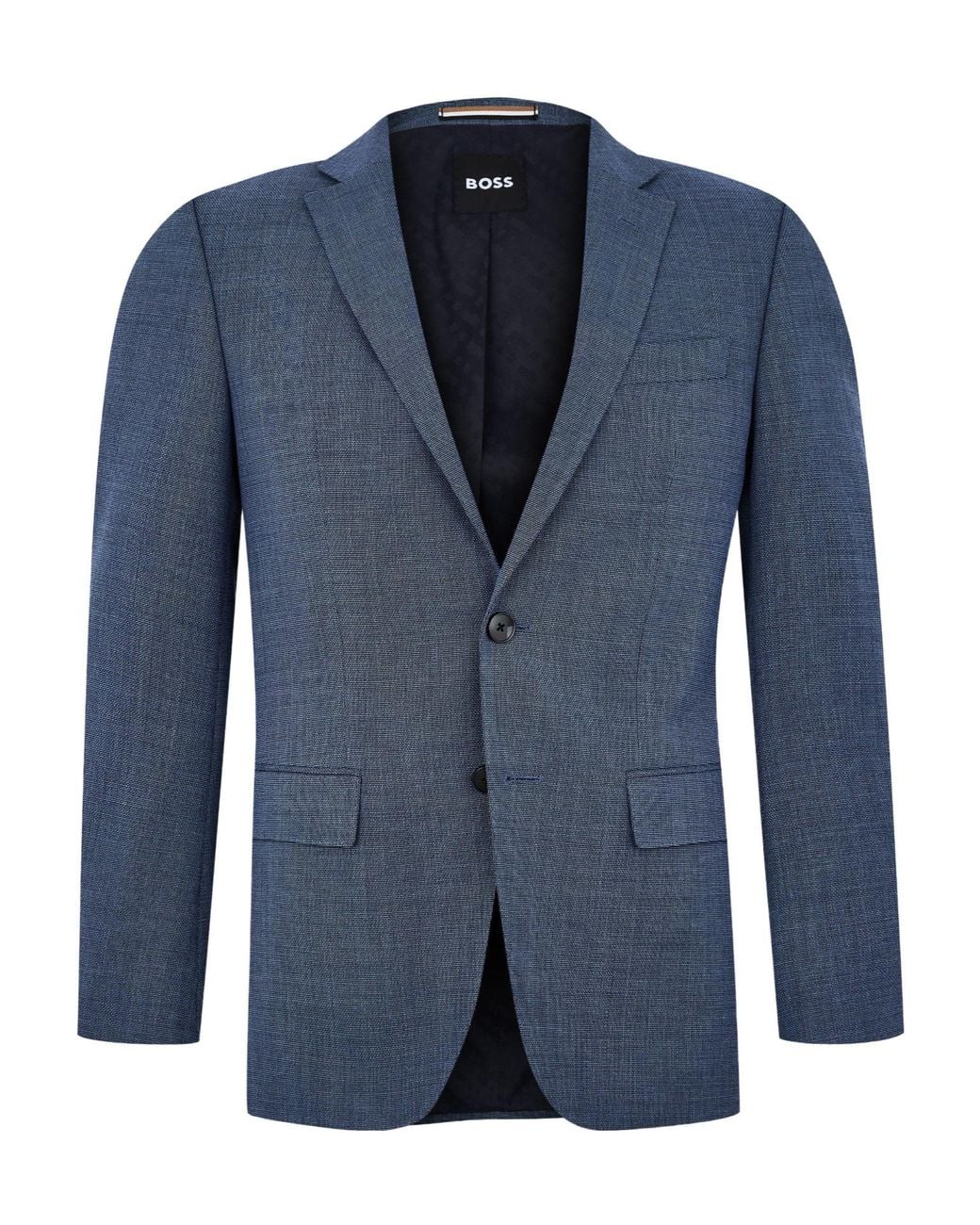 Boss Blue Simple Suit Jacket for men