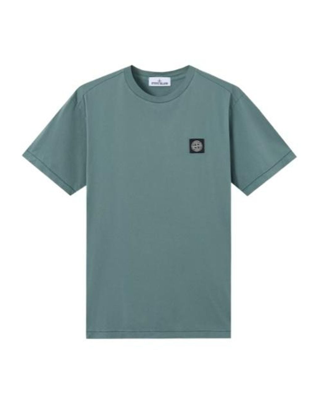Stone Island Blue Compass Patch T-Shirt for men