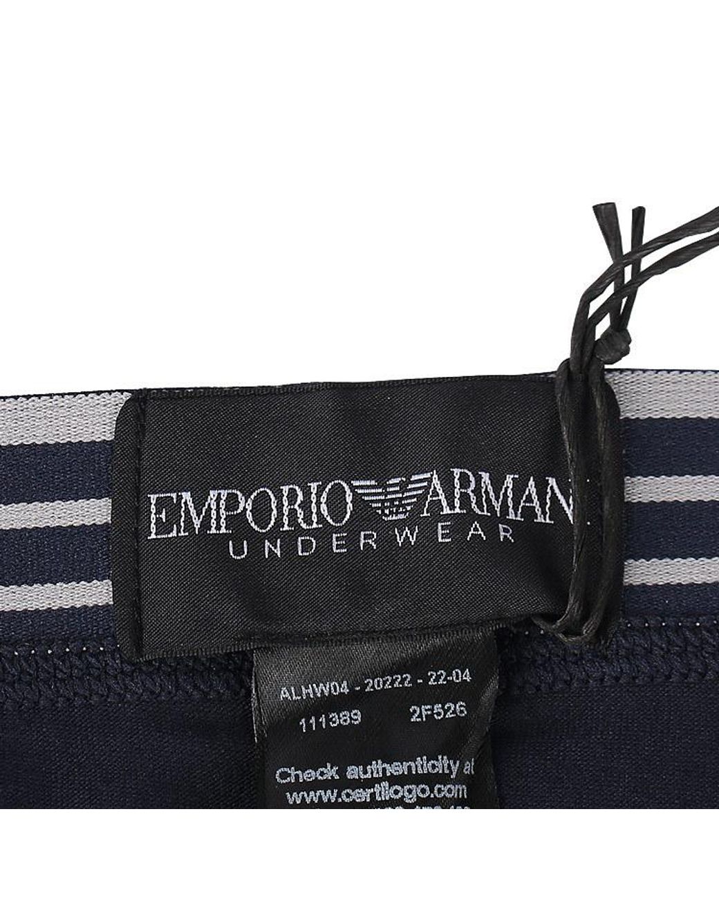 Emporio Armani Blue Elastic Waist Boxer Briefs for men