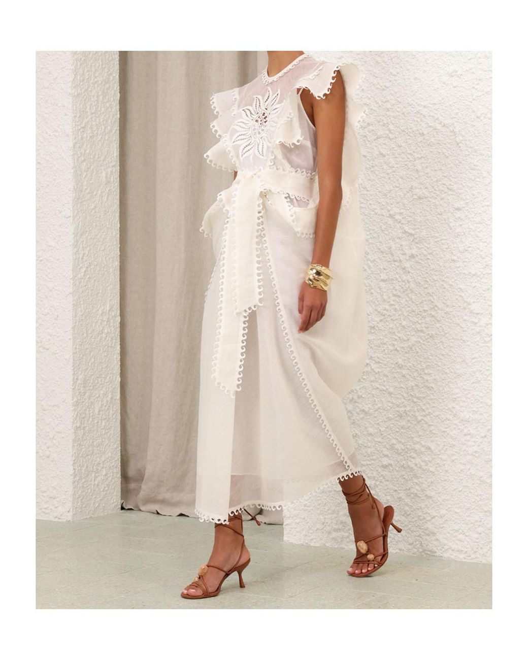 Zimmermann White Balance Waterfall Dress