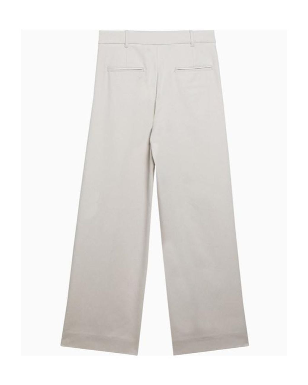 Max Mara White Wide-Leg Casual Pants