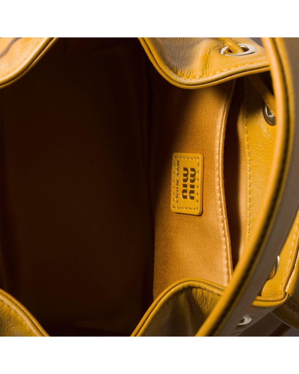 Miu Miu Metallic Leather Backpack