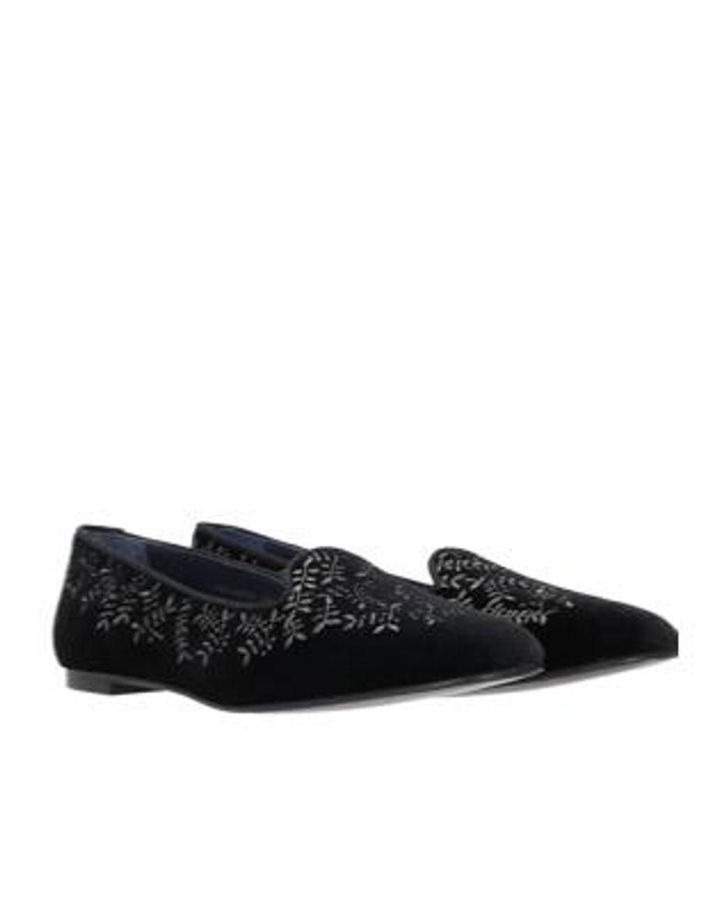 Castaner Black Round-Toe Flat Shoes