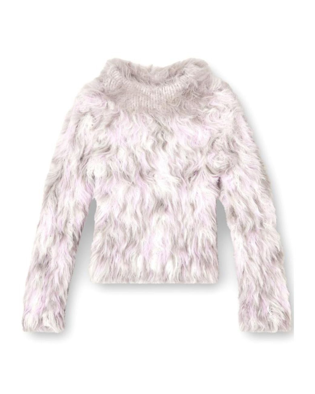 DIESEL Pink M-Annika Fluffy Jacquard-Knit Jumper