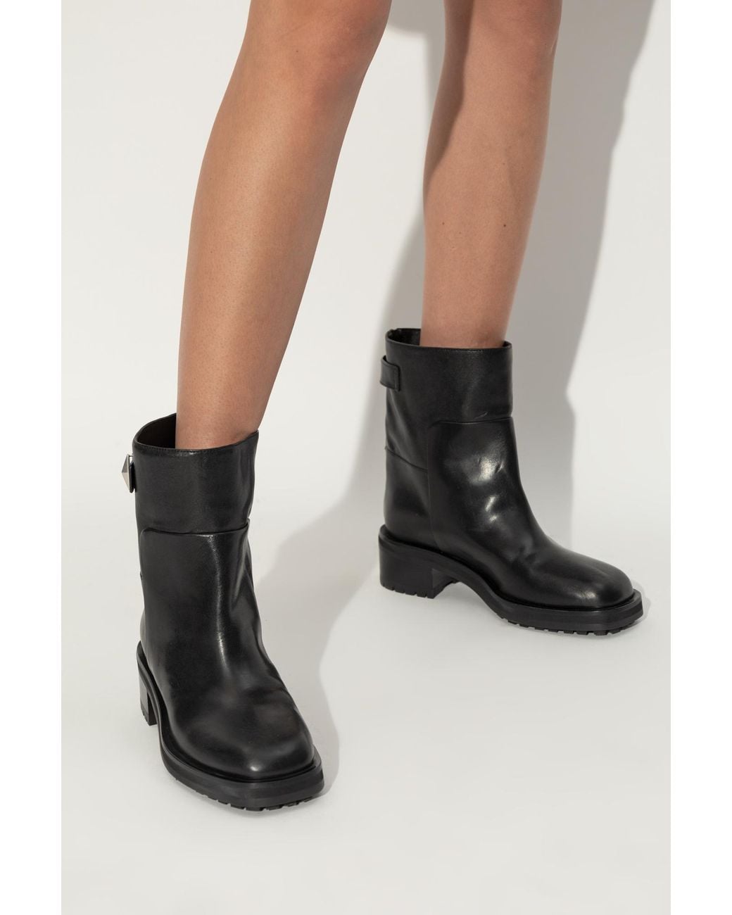 Jimmy Choo Black Brooklyn Ankle Boots