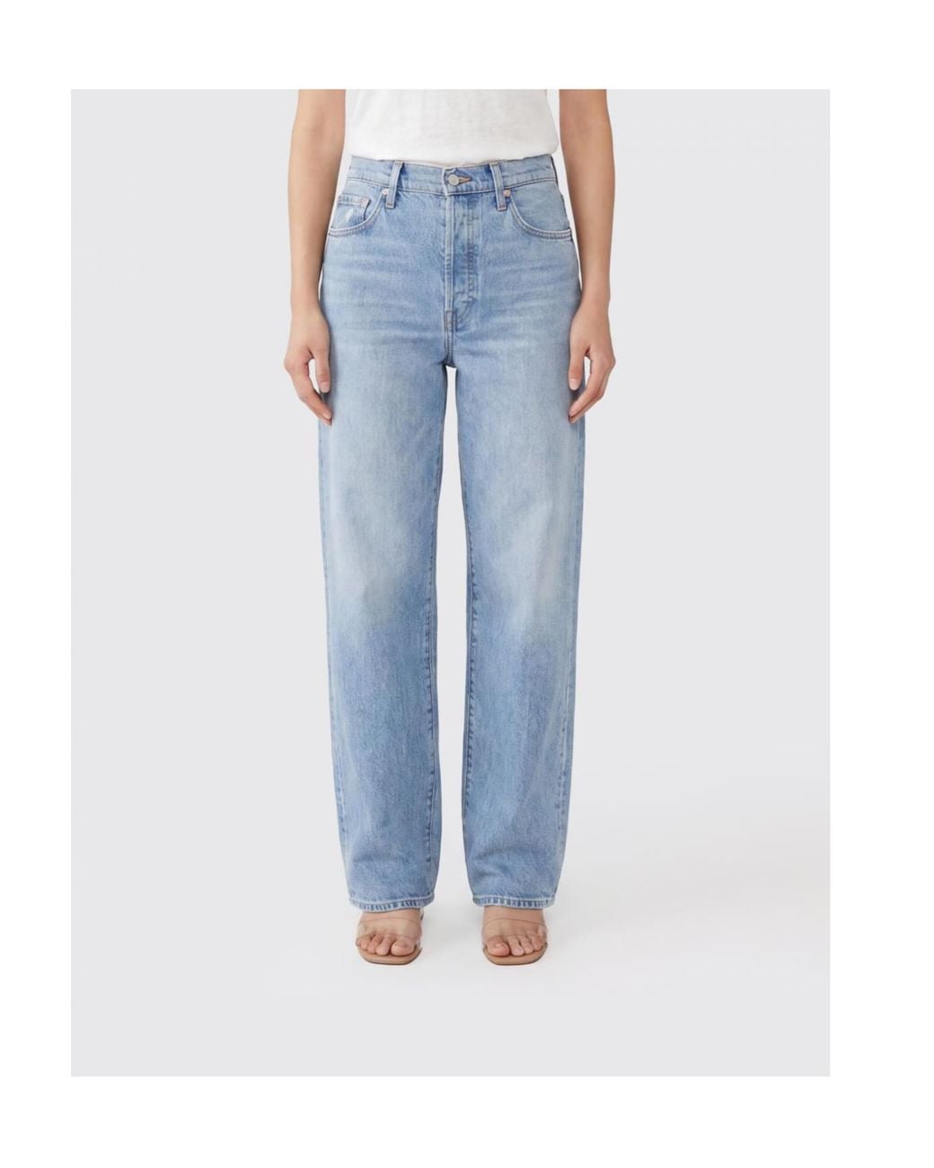 Mother Blue The Delinquent Button Nerdy Jeans
