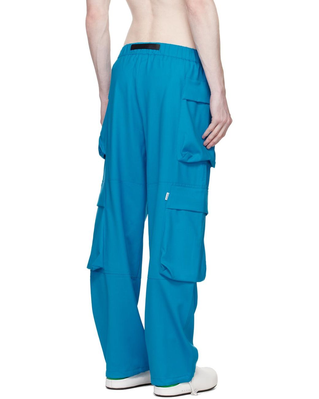 Bonsai Blue Loose Waist Casual Pants for men