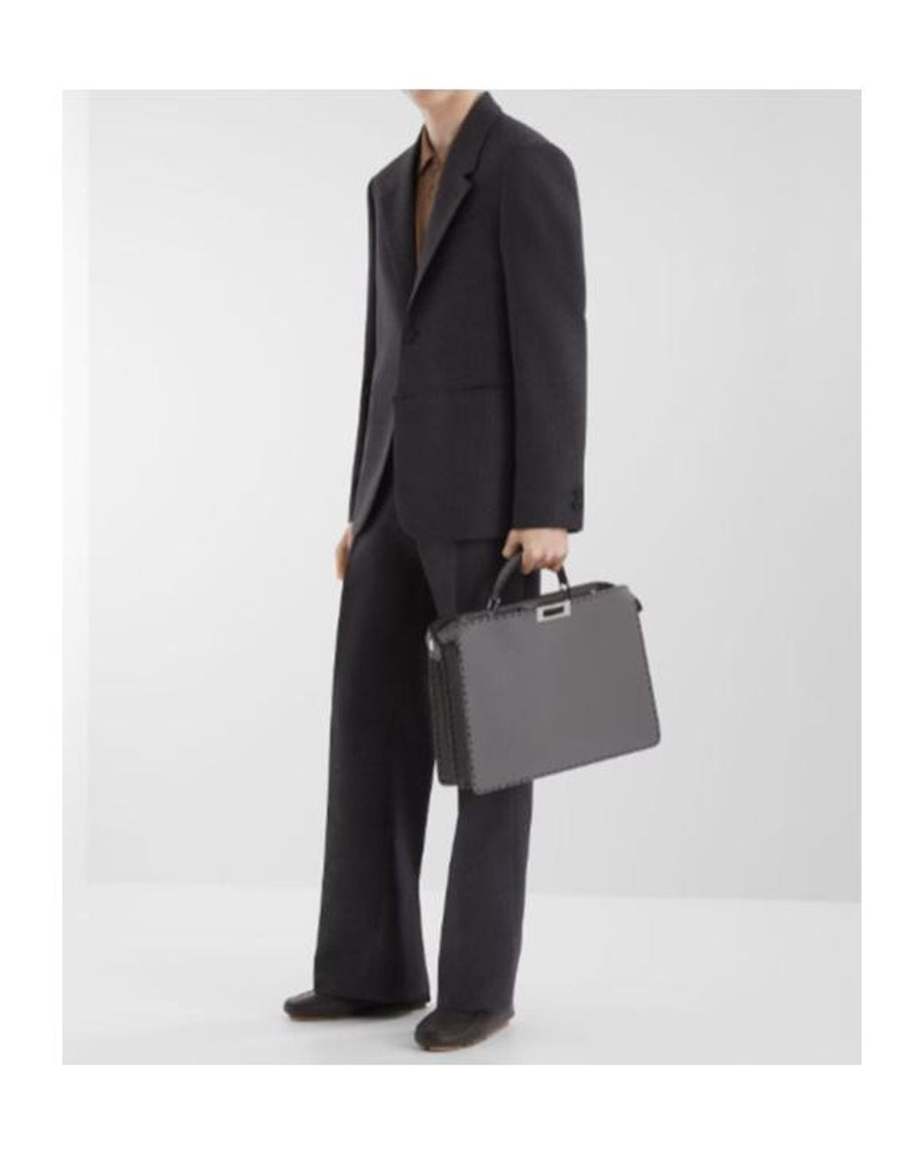 Fendi Black Peekaboo Iseeu Medium Selleria Tote Bag for men