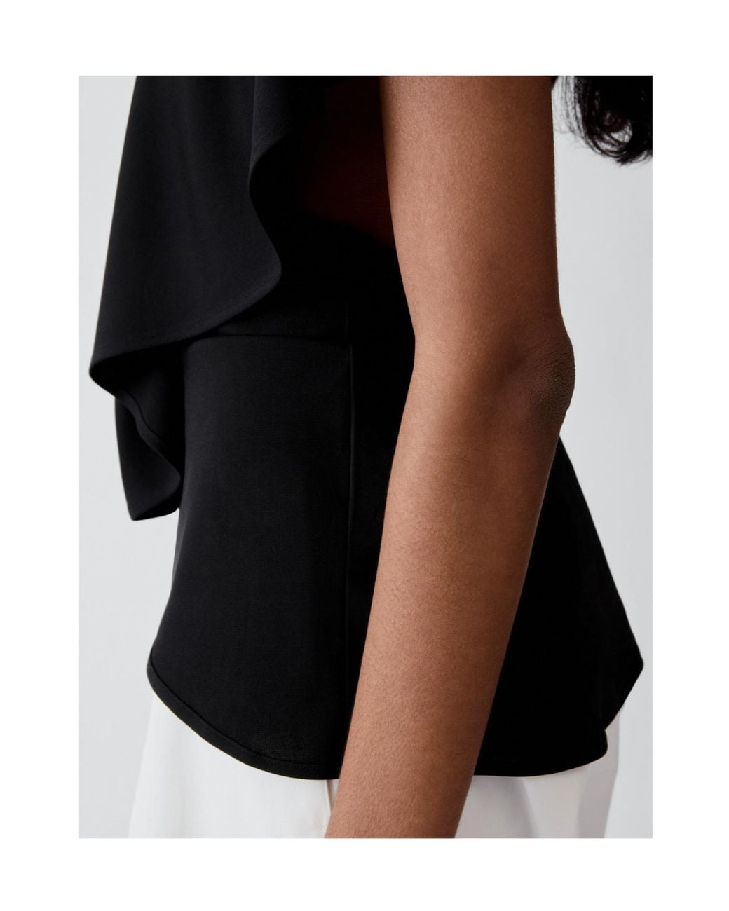 Jacquemus Black Le Haut Pisco Draped Top