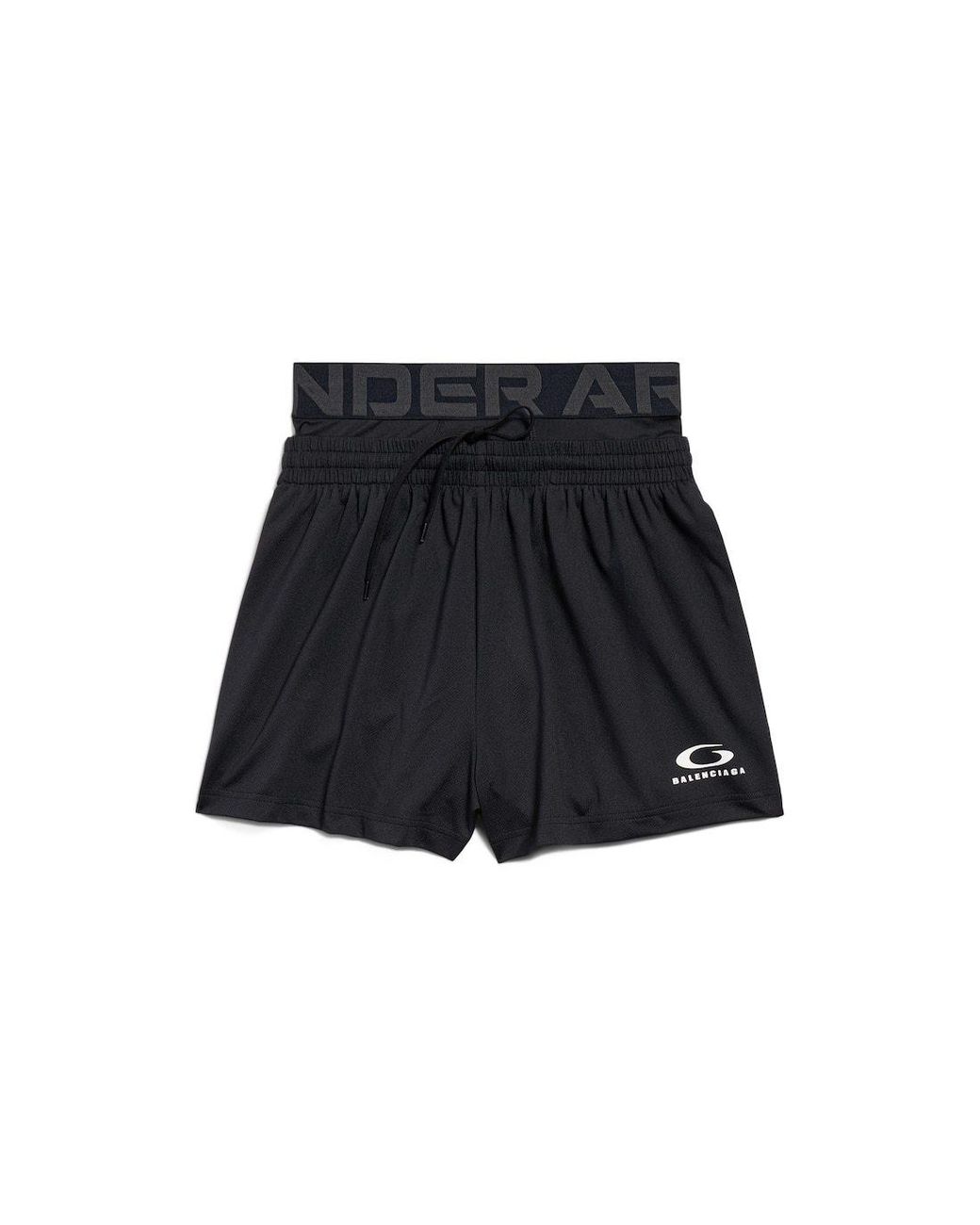 Balenciaga Black Under Armour Running Shorts