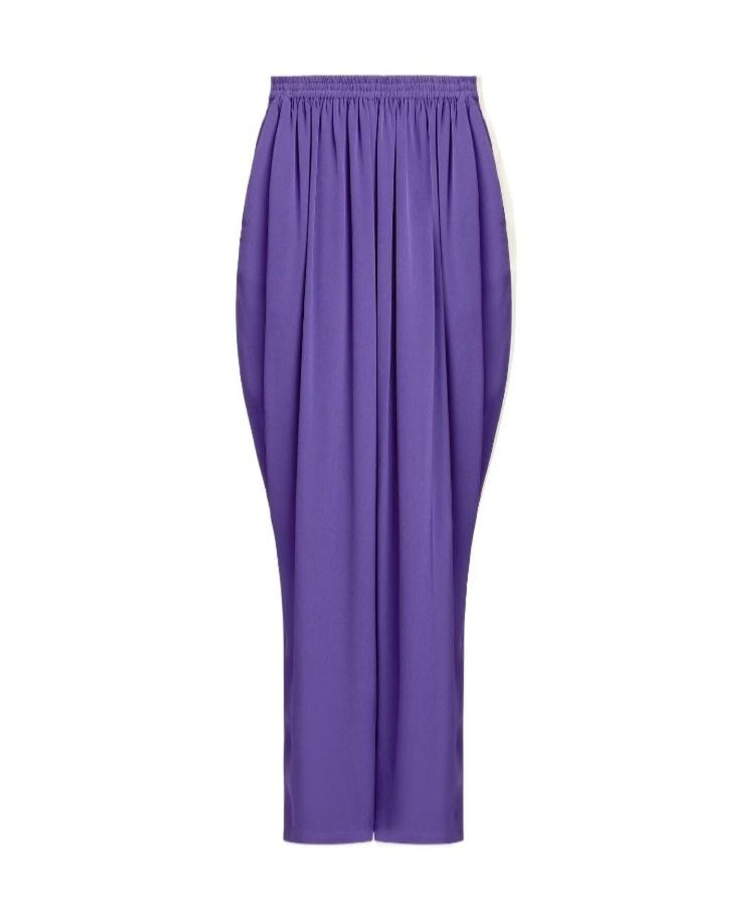 Alaïa Purple Alaïa Straight Cady Pants