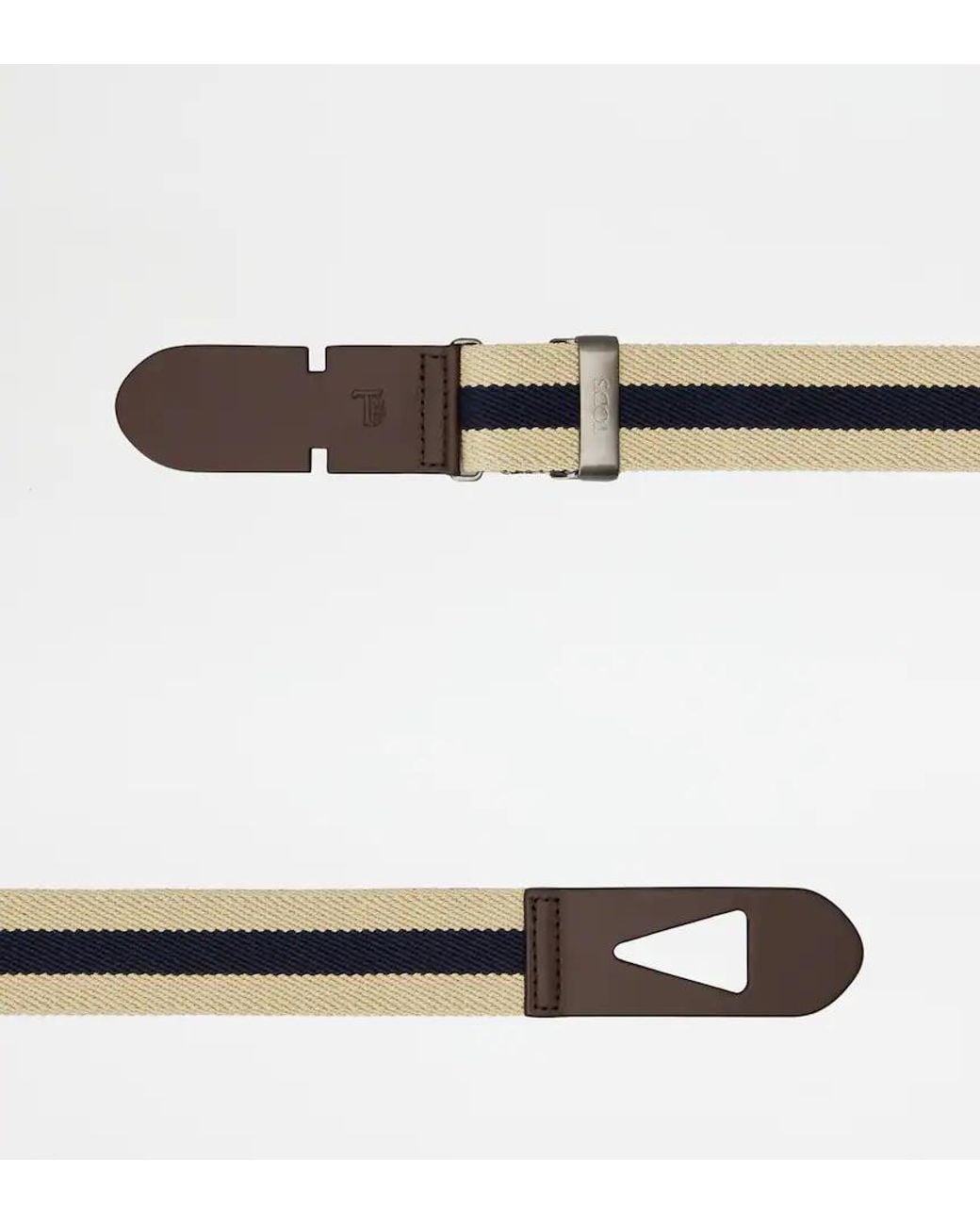 Tod's Multicolor Striped Casual Belt for men