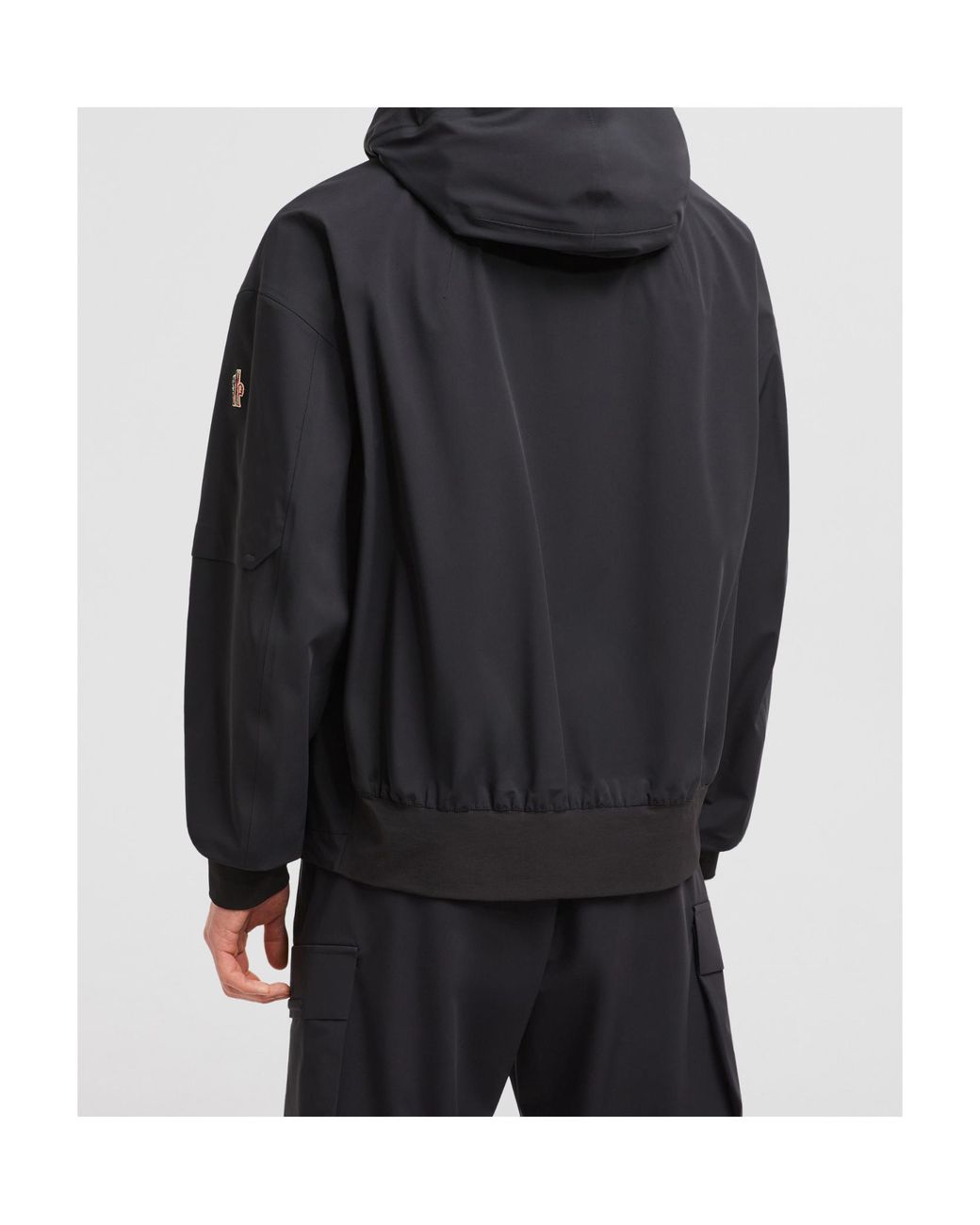 Moncler Black Grenoble Zip-Up Hooded Jacket for men