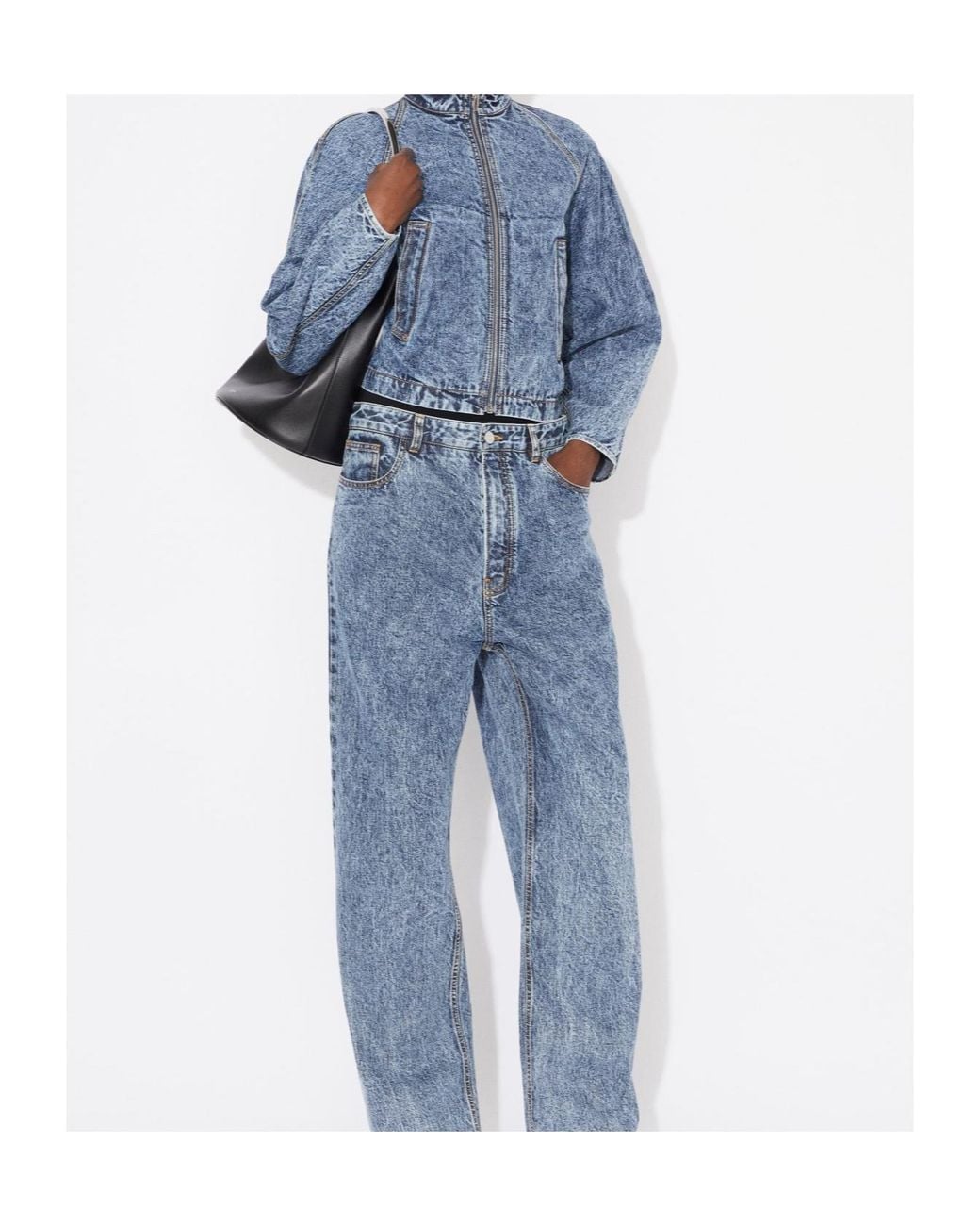 Alaïa Blue Alaïa Round Racing Jacket