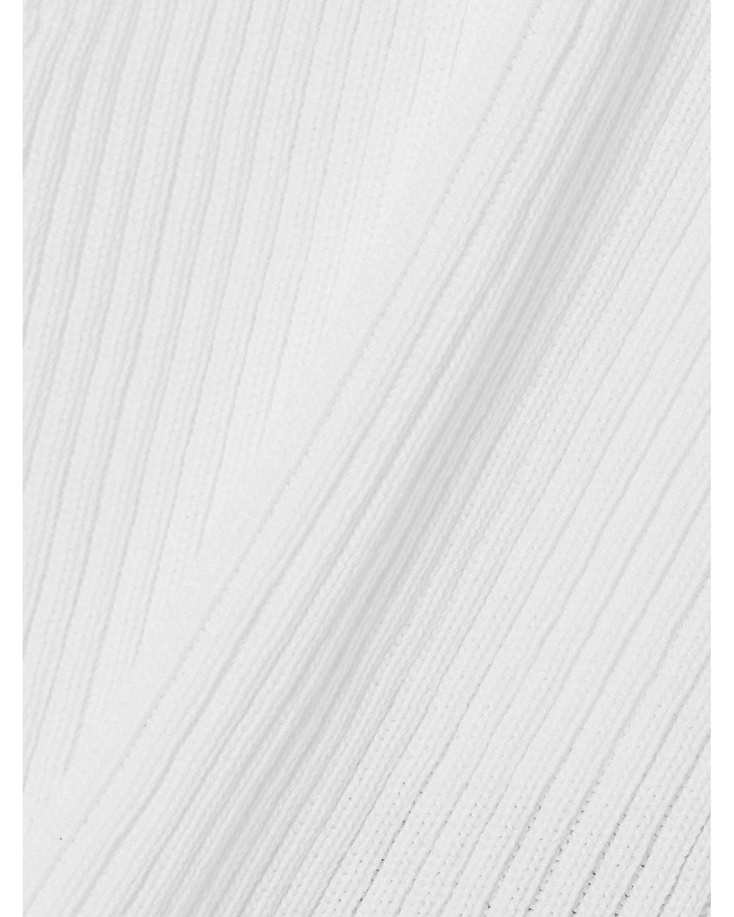 Ann Demeulemeester White Rib Vest