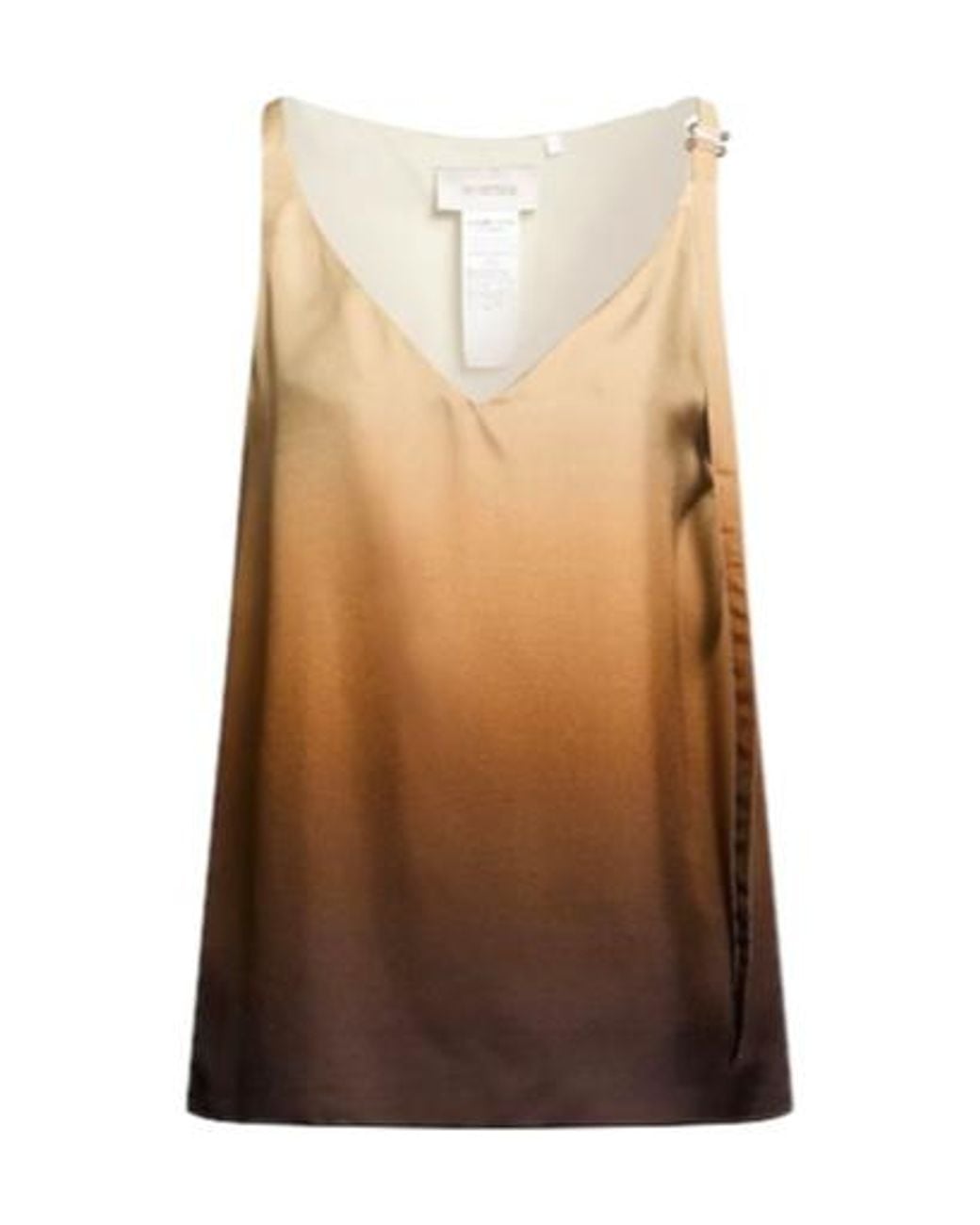 Sportmax Brown Satin Camisole Top