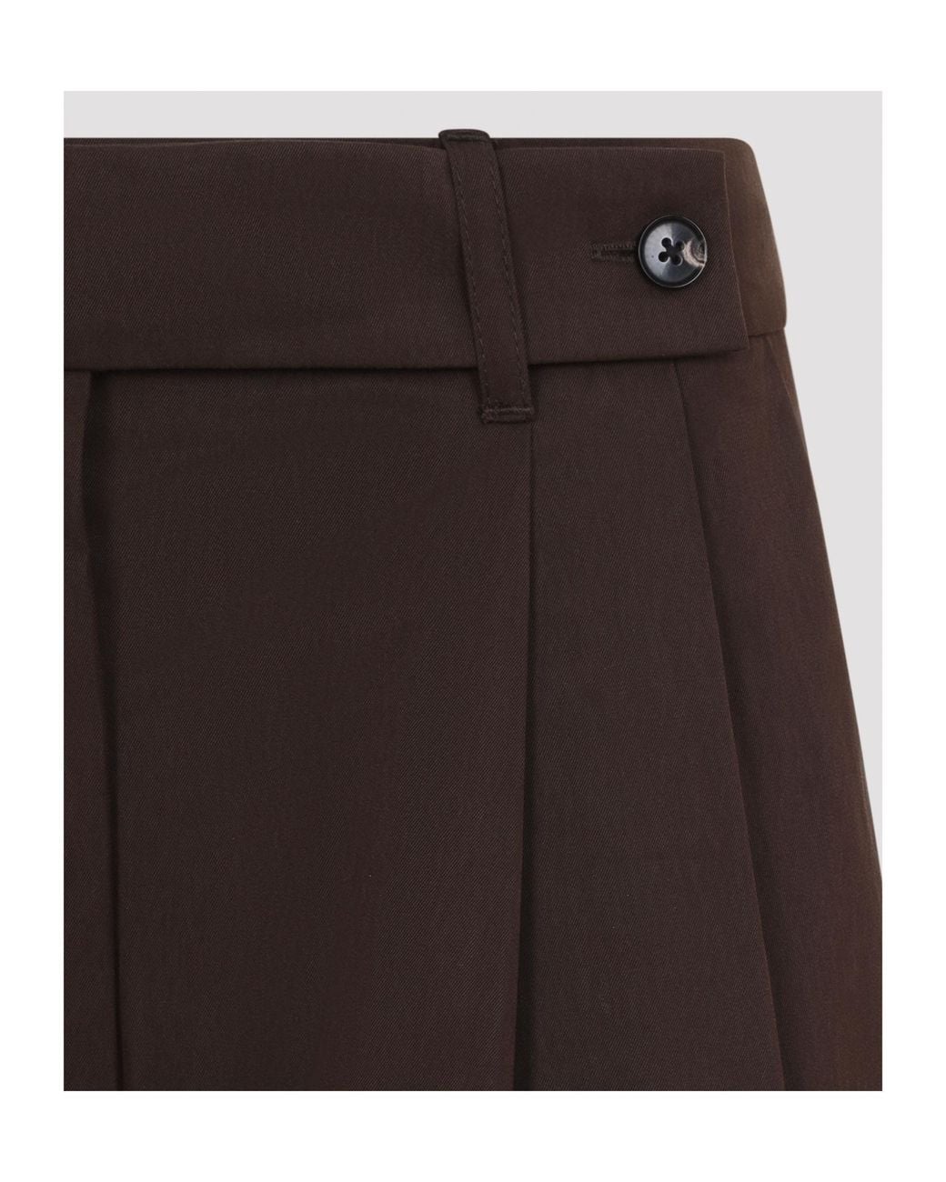 Co. Brown Pleated Trousers
