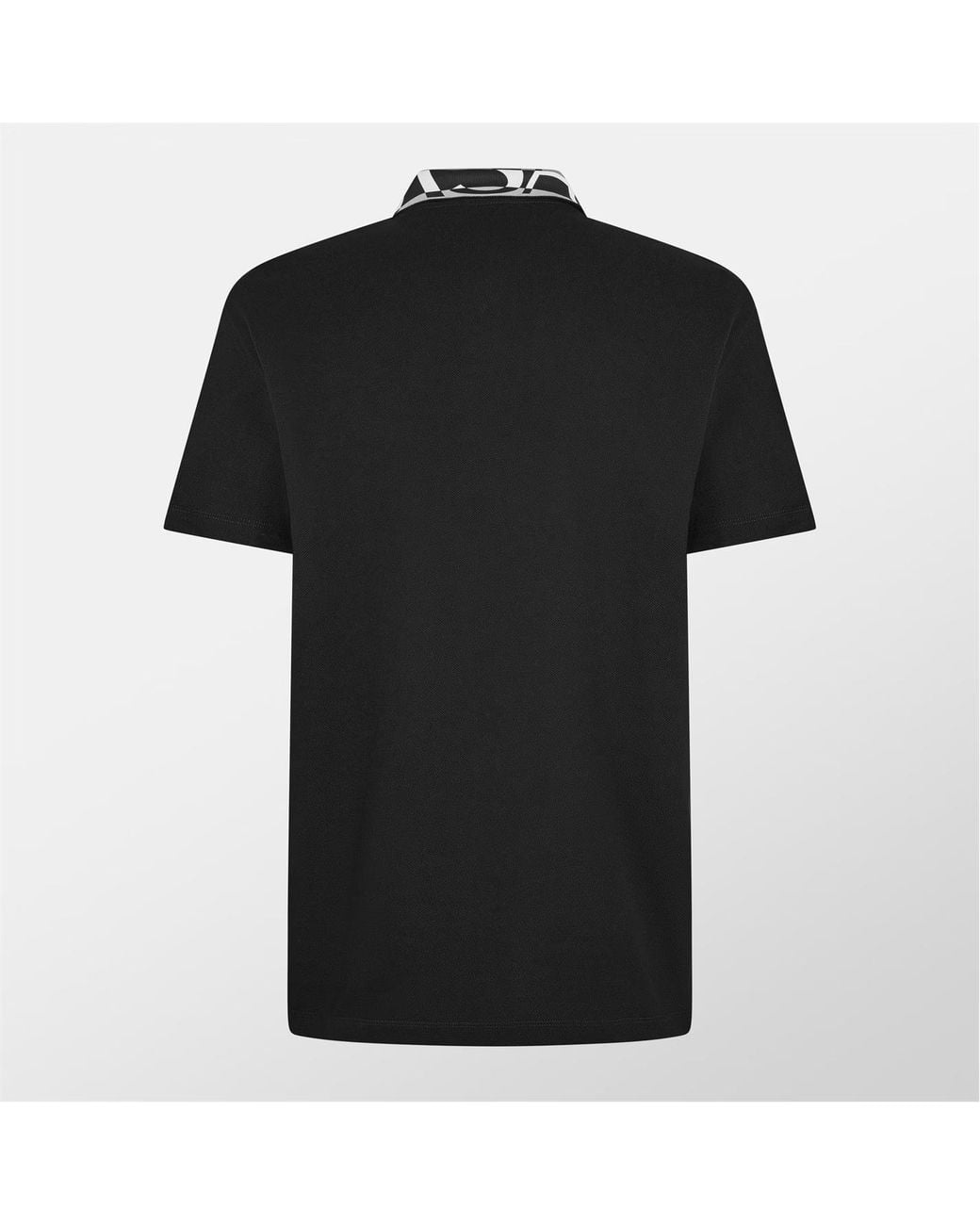 Versace Black Short-Sleeved Polo Shirt for men