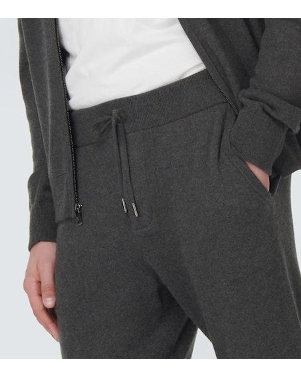 Ralph Lauren Gray Drawstring Waistband Sweatpants for men