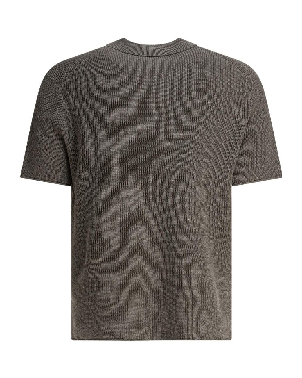 Alex Mill Gray Ribbed Polo Shirt for men