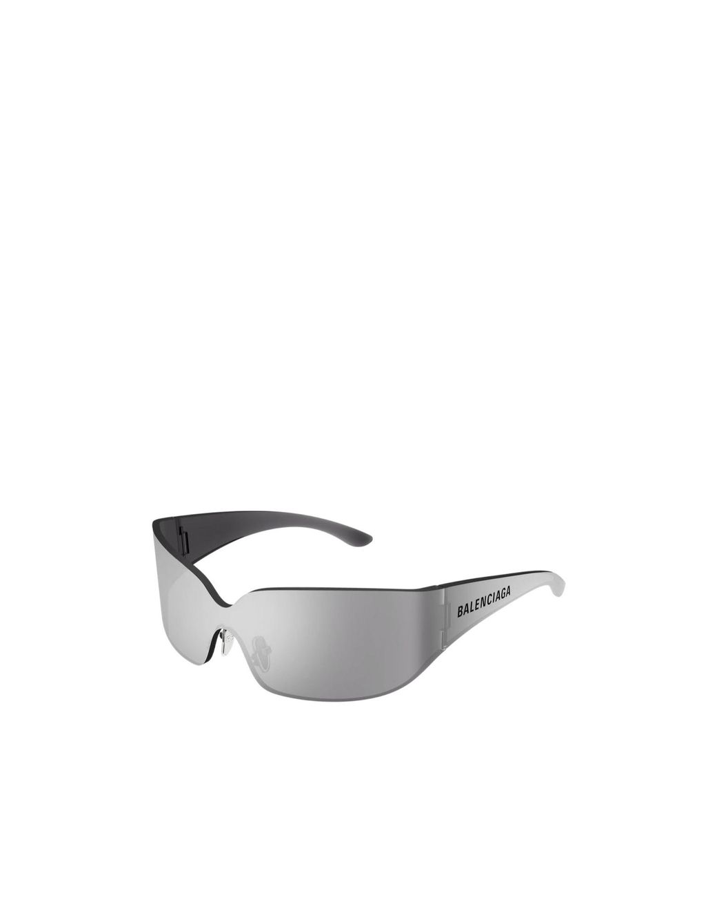 Balenciaga White Eyewear Shield Frame Sunglasses for men
