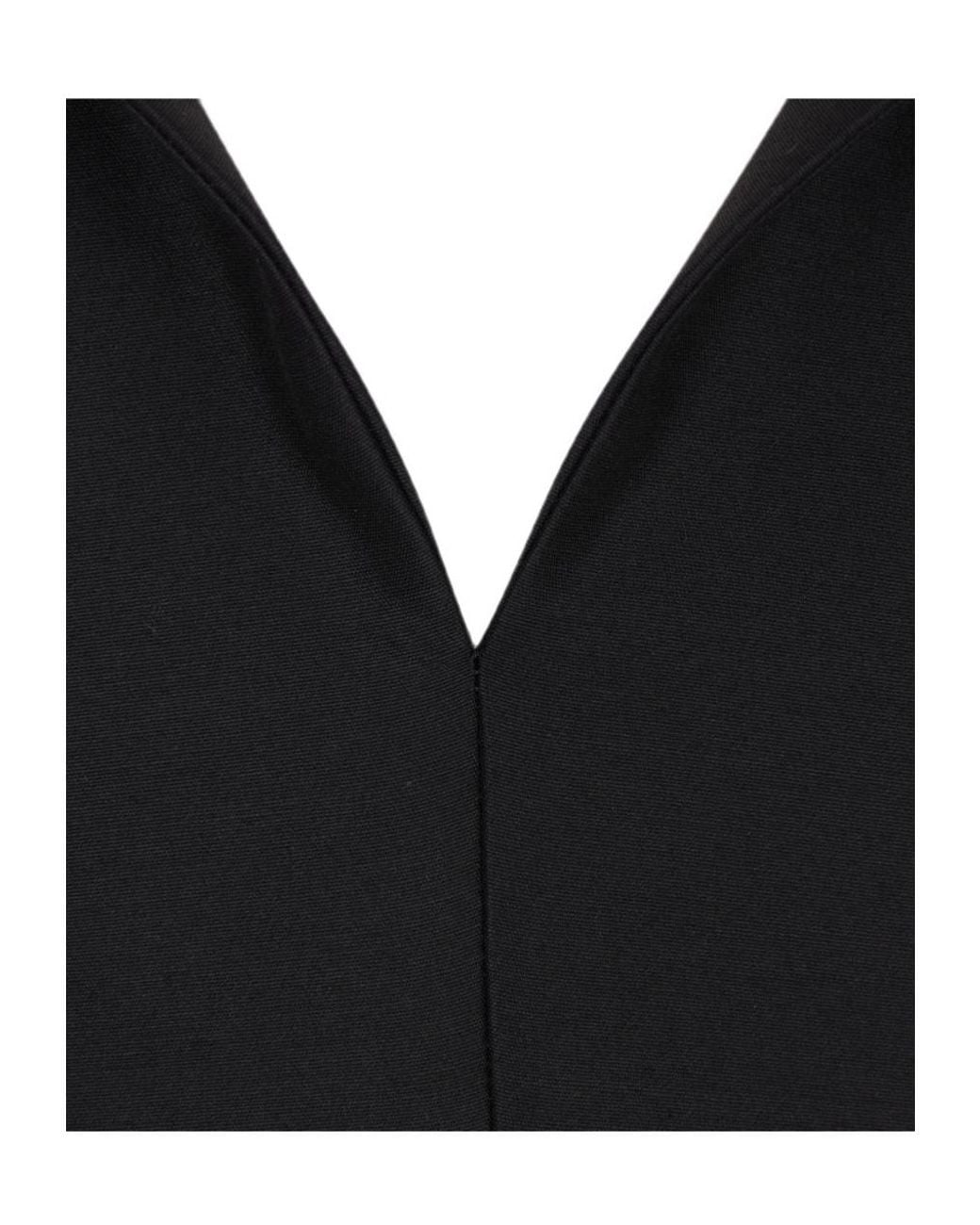 Balenciaga Black Off-Shoulder Midi Dress