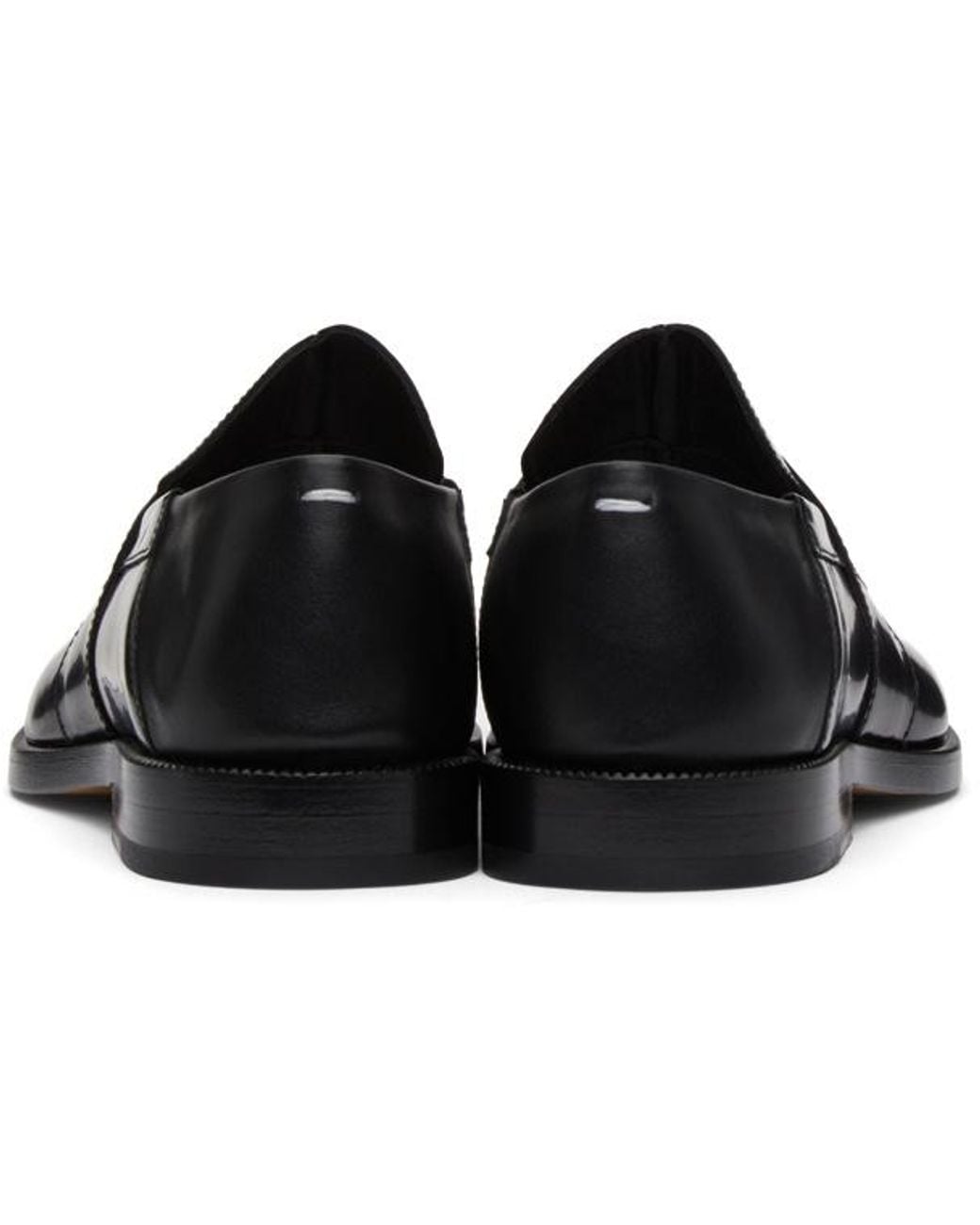 Maison Margiela Blue Tabi Toe Slip On Loafers