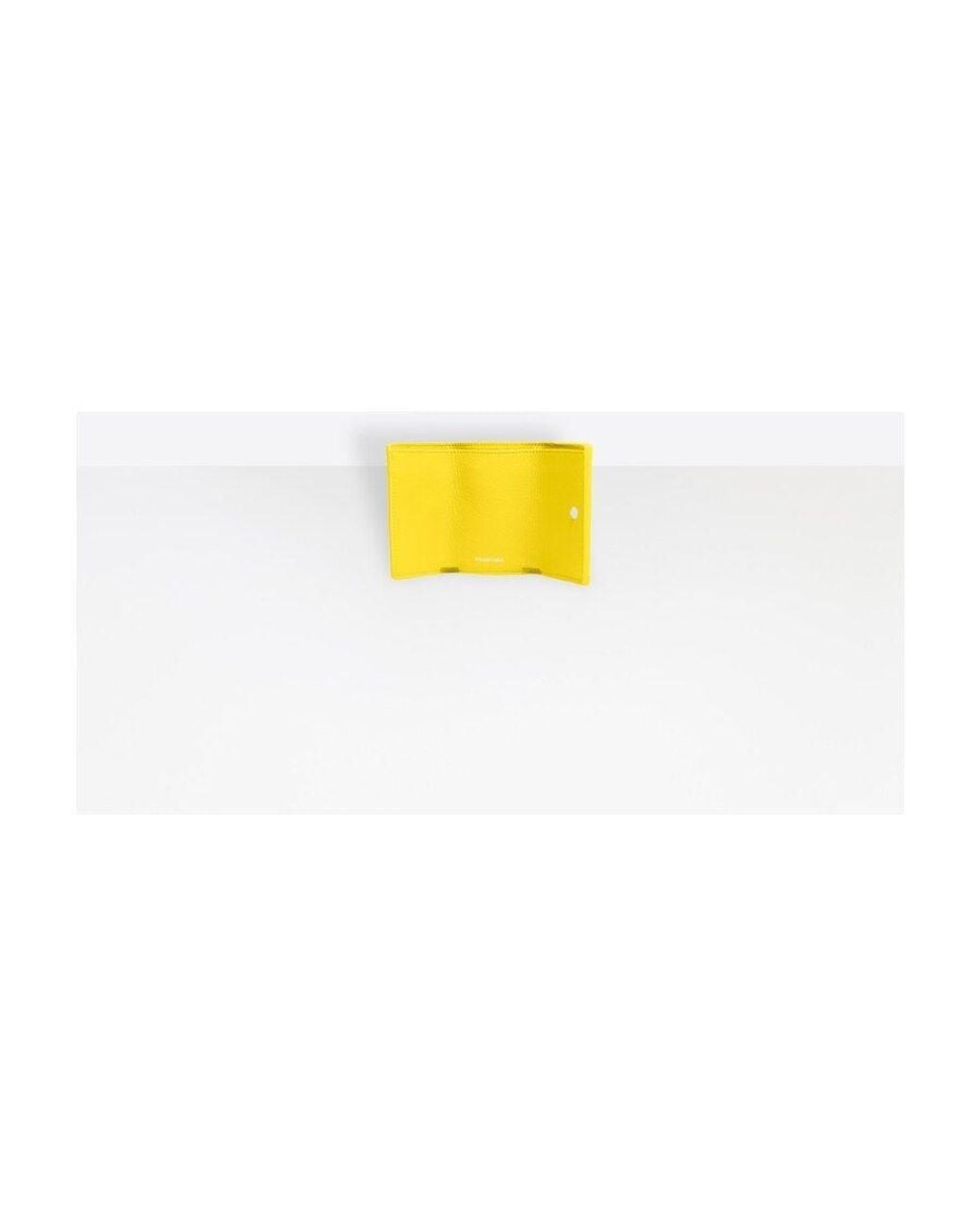 Balenciaga Yellow Mini Portafoglio Papier Da Donna