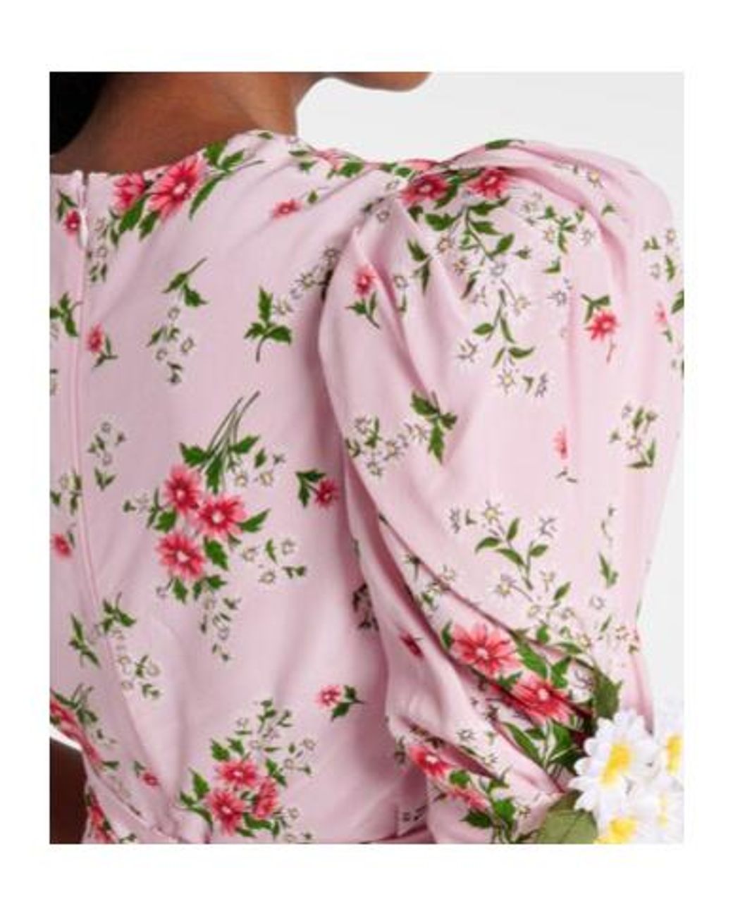 Rodarte Pink Floral Silk Cocktail Dress