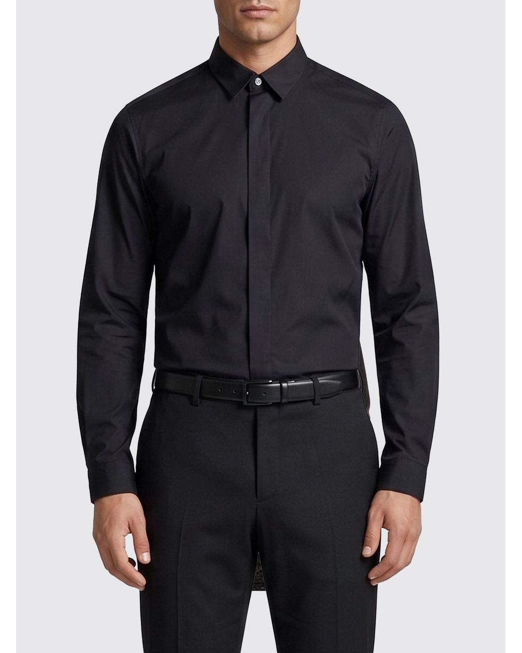 Lardini Blue Paflynn Long-Sleeve Shirt for men