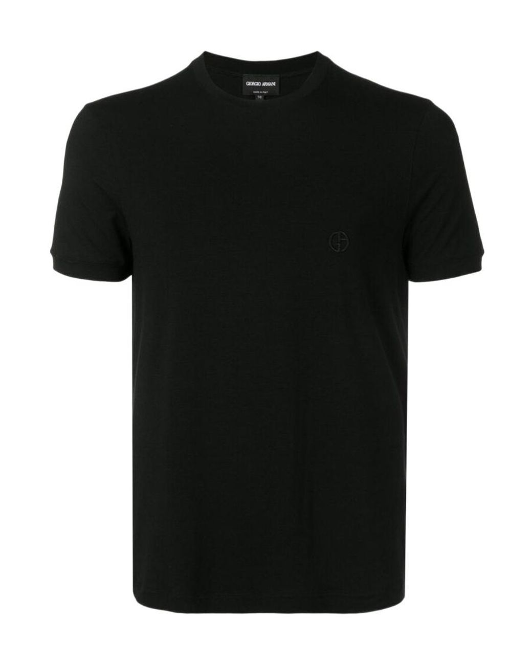 Giorgio Armani Black Round-Necked T-Shirt for men