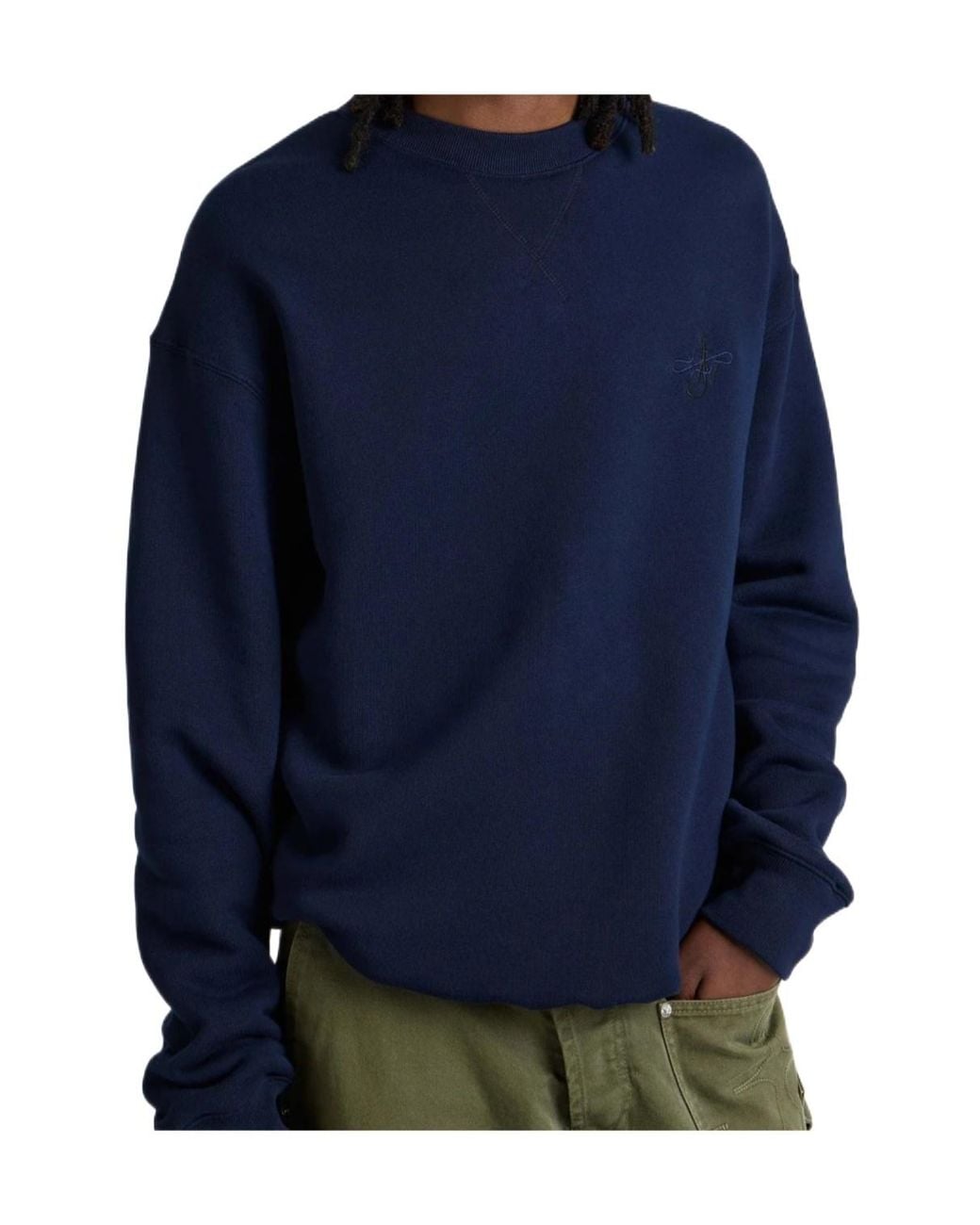 J.W. Anderson Blue Jw Anderson Ribbon Anchor Sweatshirt for men