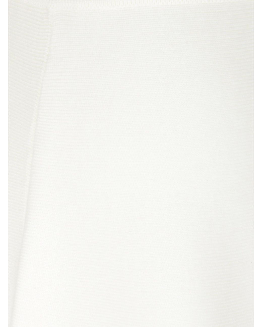 Max Mara White Ubalda Flared Knitted Skirt