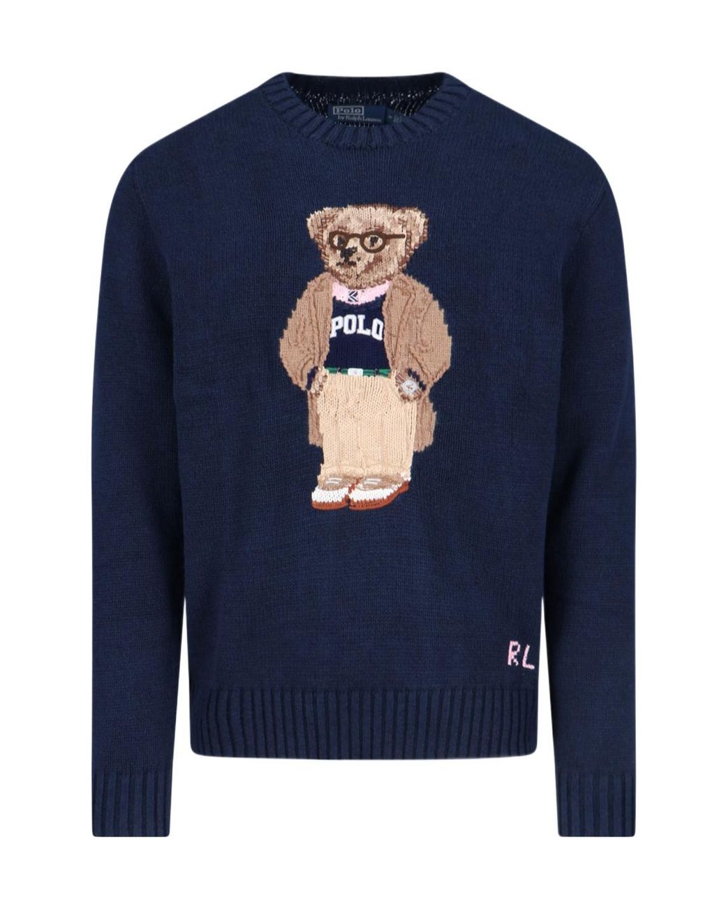 Polo Ralph Lauren Blue Long Sleeved Crewneck Jumper for men