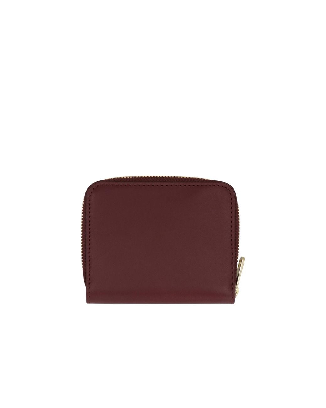 A.P.C. Purple ロゴプリント ジップアラウンド ウォレット