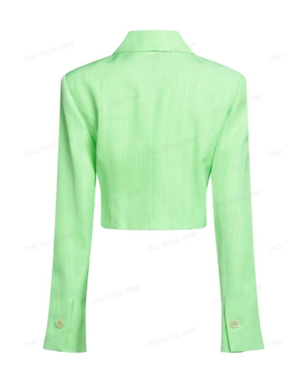 Jacquemus Green Minimalist Single-Breasted Blazer