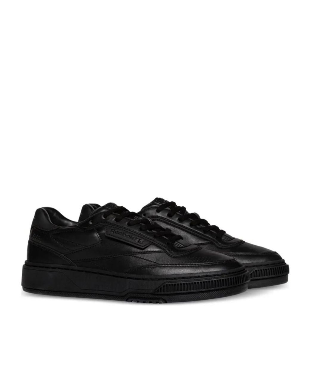 Reebok Black Lace-Up Low-Cut Sneakers for men