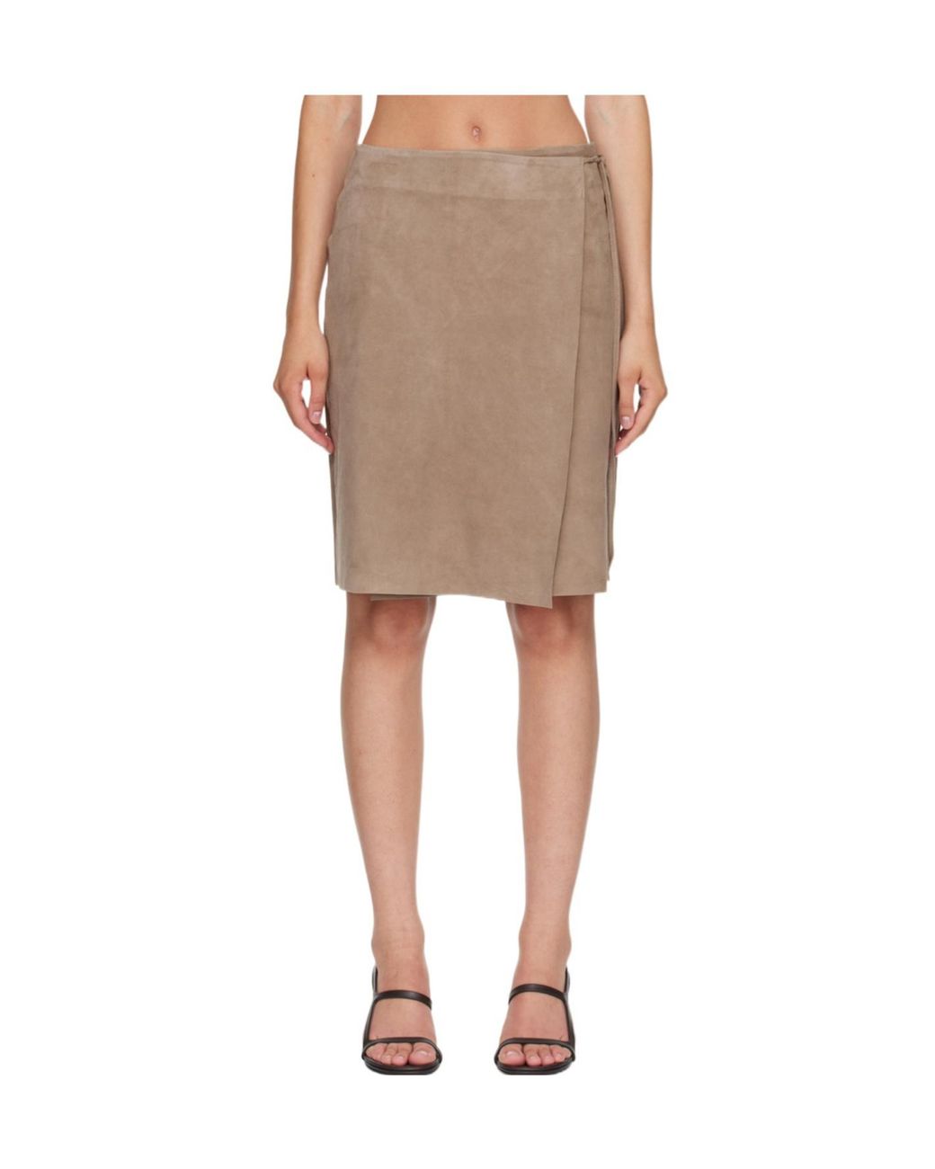 St. Agni Natural Tie-Waist Skirt